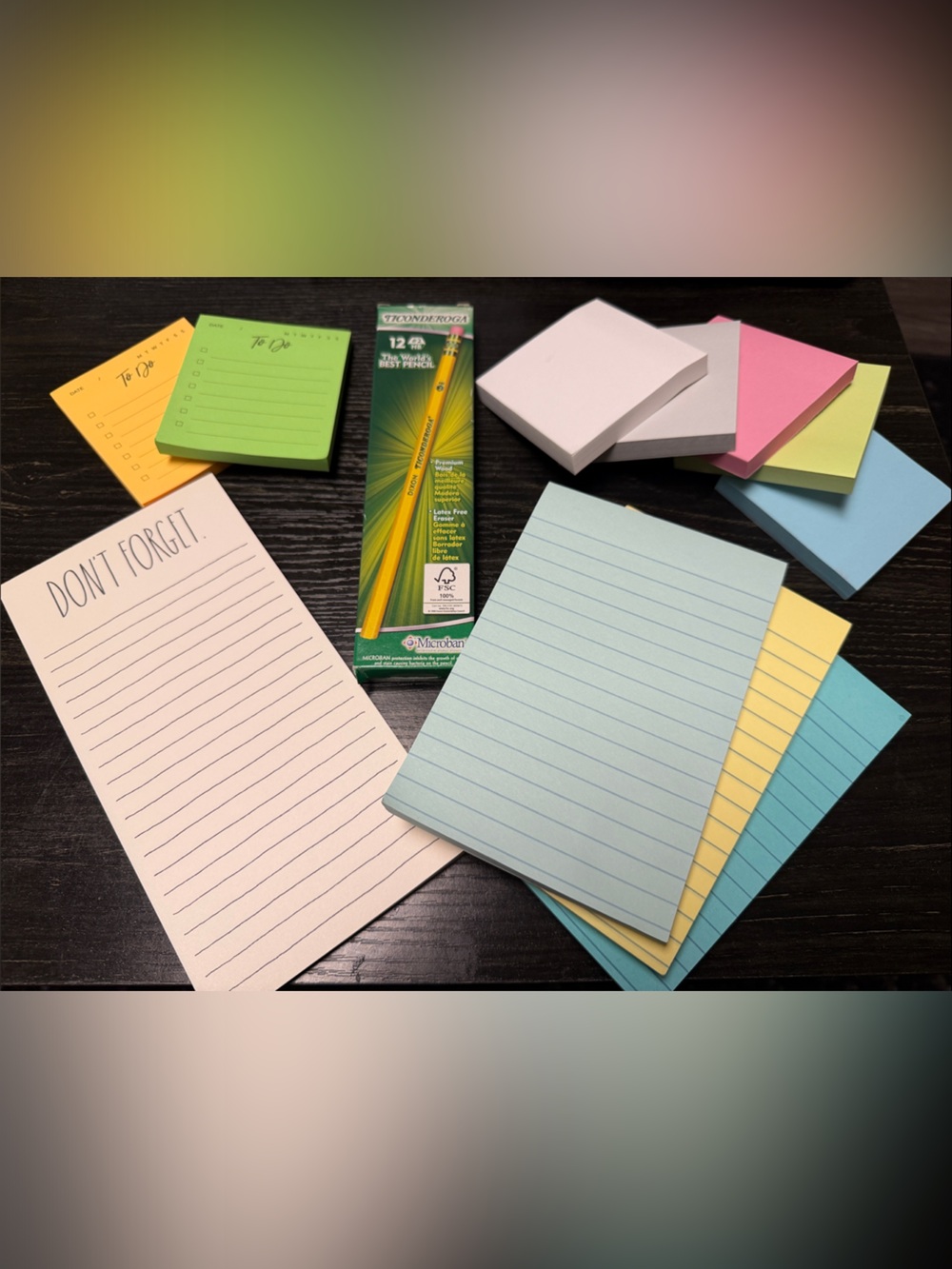 Perfect for School! Assorted Lined Notepads and Sticky Notes